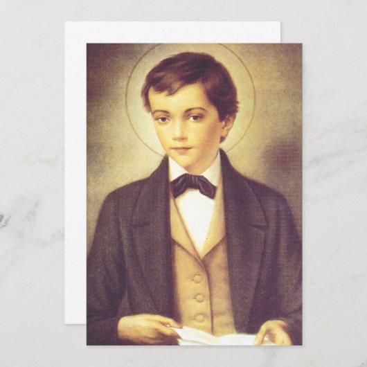 Saint Dominic Savio Student John Bosco Einladung (Vorne/Hinten)