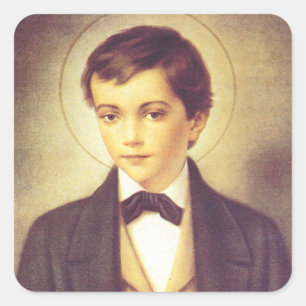 Saint Dominic Savio Student John Bosco Quadratischer Aufkleber