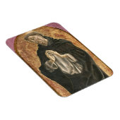 Saint Dominic (Tempera auf Tafel) Magnet (Rechte Seite)
