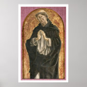 Saint Dominic (Tempera auf Tafel) Poster (Vorne)