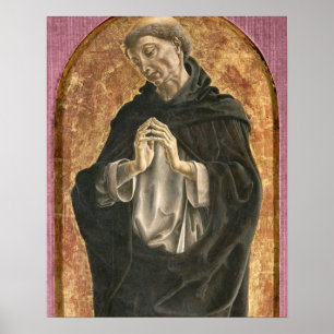 Saint Dominic (Tempera auf Tafel) Poster