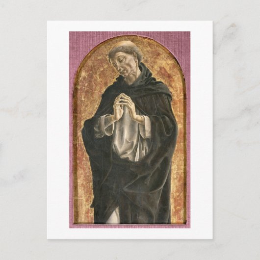 Saint Dominic (Tempera auf Tafel) Postkarte (Vorderseite)