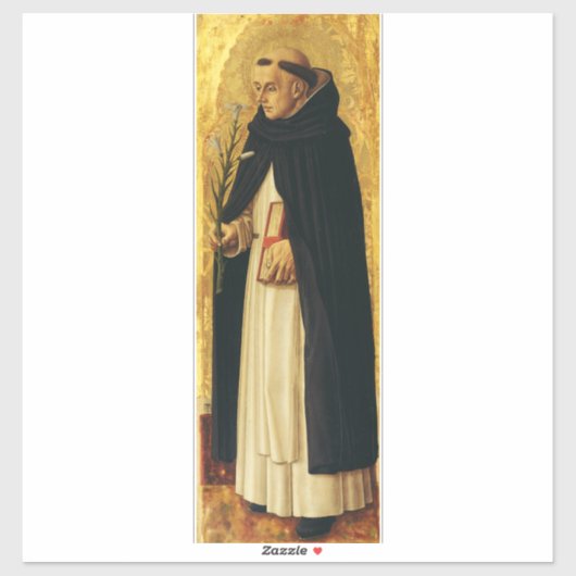 Saint Dominic von Carlo Crivelli Aufkleber (Blatt)