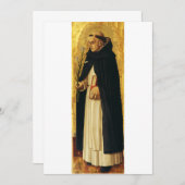 Saint Dominic von Carlo Crivelli Einladung (Vorne/Hinten)