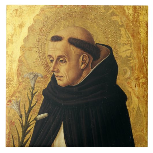 Saint Dominic von Carlo Crivelli Fliese (Vorderseite)