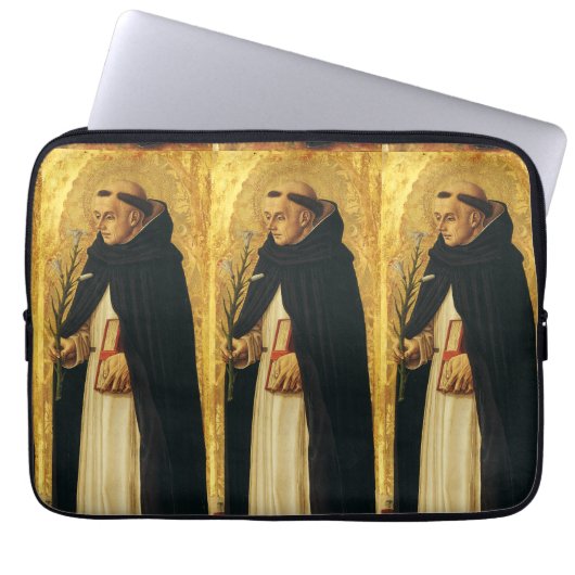 Saint Dominic von Carlo Crivelli Laptopschutzhülle (Vorderseite)