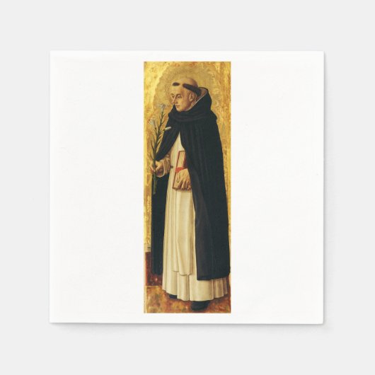 Saint Dominic von Carlo Crivelli Serviette (Vorderseite)