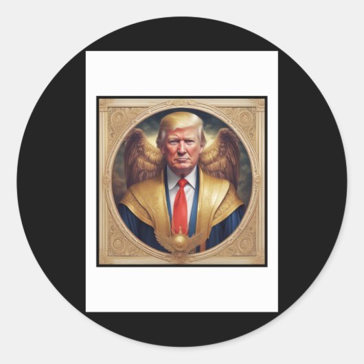 Saint Donald Runder Aufkleber (Vorderseite)