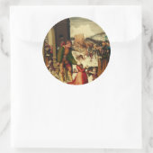 Saint Dorothy von Caesarea Runder Aufkleber (Tasche)