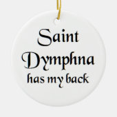 saint dymphna keramik ornament (Vorne)