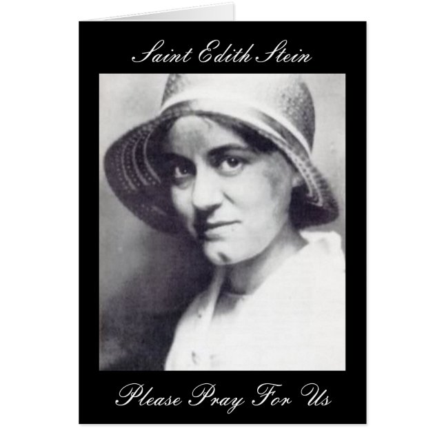 Saint Edith Stein Bitte beten Sie für uns (Vorne)