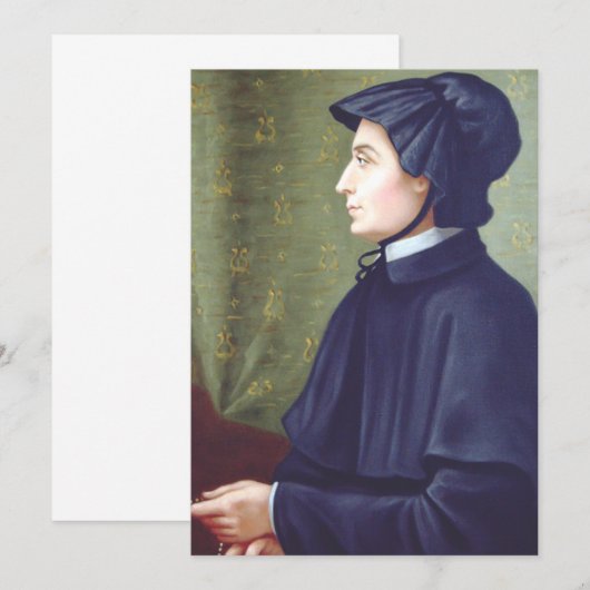 Saint Elizabeth Ann Seton Dankeskarte (Vorne/Hinten)