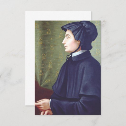 Saint Elizabeth Ann Seton Dankeskarte (Vorne/Hinten)