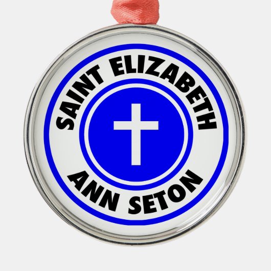 Saint Elizabeth Ann Seton Ornament Aus Metall (Vorne)