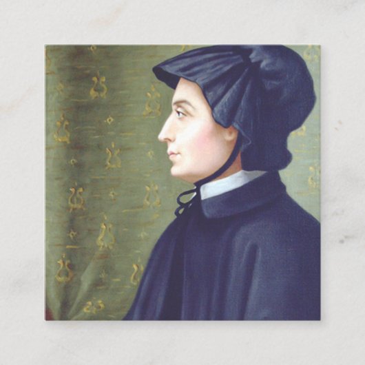 Saint Elizabeth Ann Seton Quadratische Visitenkarte (Vorderseite)