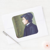 Saint Elizabeth Ann Seton Quadratischer Aufkleber (Umschlag)
