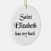 saint elizabeth Mug Keramik Ornament (Rechts)