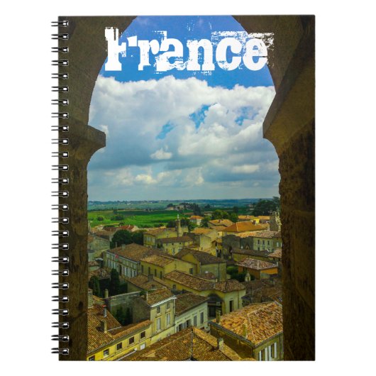 Saint-Émilion France Architecture French Gironde Notizblock (Vorderseite)