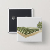 Saint-Emilion, Frankreich Button (Vorne & Hinten)