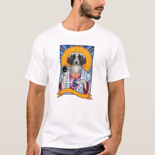 Saint English Setter Dog T - Shirt (Vorderseite)
