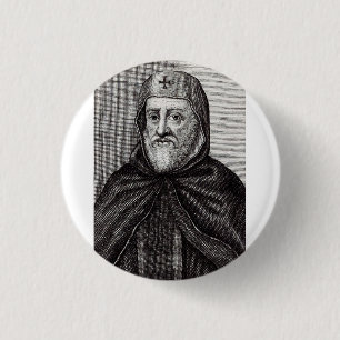 Saint Ephrem, der Christliche syrische Theologe Button