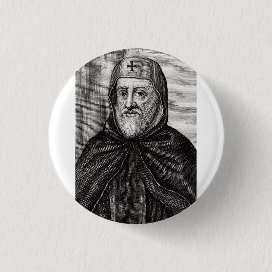 Saint Ephrem, der Christliche syrische Theologe Button (Vorderseite)