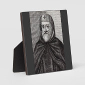 Saint Ephrem, der Christliche syrische Theologe Fotoplatte (Vorderseite)