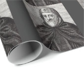 Saint Ephrem, der Christliche syrische Theologe Geschenkpapier (Rolleneckpunkt)