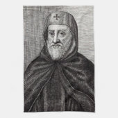 Saint Ephrem, der Christliche syrische Theologe Geschirrtuch (Vertikal)