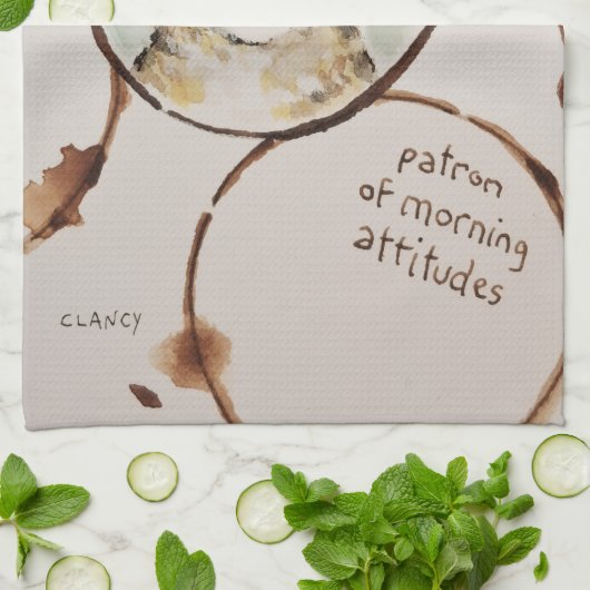 Saint Espresso Absurdi-tea towel Geschirrtuch (Gefaltet)