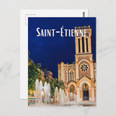 Saint-Étienne Foto Vintage Postkarte (Vorne/Hinten)