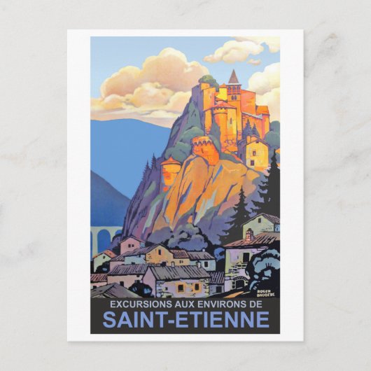 Saint Etienne, Frankreich Postkarte (Vorderseite)