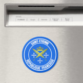 Saint-Étienne-RundEmblem Magnet (In Situ (Geschirrspüler))