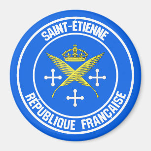 Saint-Étienne-RundEmblem Magnet