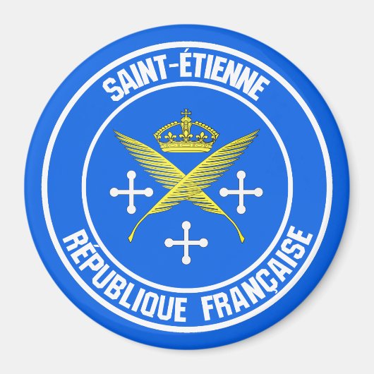 Saint-Étienne-RundEmblem Magnet (Vorne)