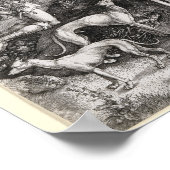 Saint Eustace Gravur von Albrecht Durer Poster (Ecke)