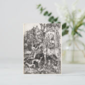 Saint Eustace Gravur von Albrecht Durer Postkarte (Stehend Vorderseite)