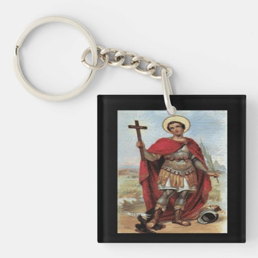 Saint Expedit Märtyrersohn Schlüsselanhänger (Vorderseite)