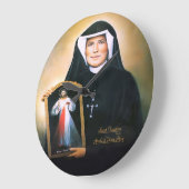 Saint-Faustina-Apostel der göttlichen Barmherzigke Große Wanduhr (Winkel)