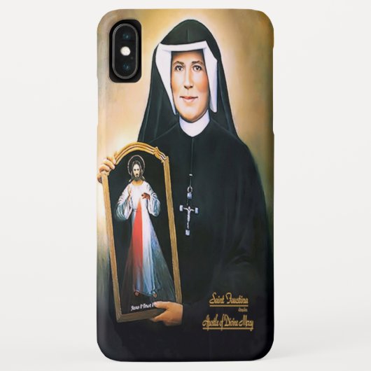 Saint Faustina, göttliche Barmherzigkeit Case-Mate iPhone Hülle (Rückseite)