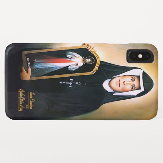 Saint Faustina, göttliche Barmherzigkeit Case-Mate iPhone Hülle (Rückseite (Horizontal))
