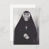 Saint Faustina Kowalska Dankeskarte (Vorne/Hinten)