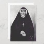 Saint Faustina Kowalska Einladung (Vorne/Hinten)