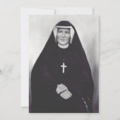 Saint Faustina Kowalska Feiertagskarte (Vorderseite)