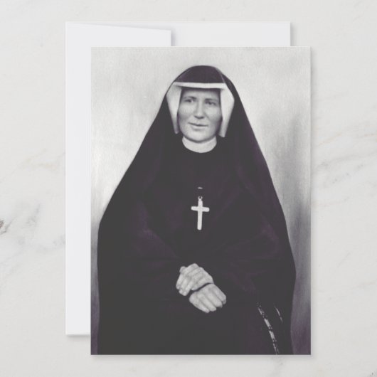 Saint Faustina Kowalska Feiertagskarte (Vorderseite)