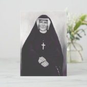 Saint Faustina Kowalska Feiertagskarte (Stehend Vorderseite)