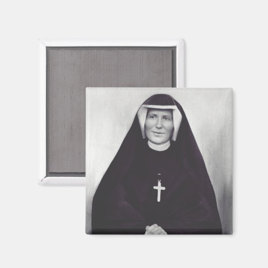 Saint Faustina Kowalska Magnet (Vorderseite/Rückseite)