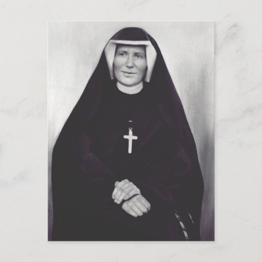 Saint Faustina Kowalska Postkarte (Vorderseite)