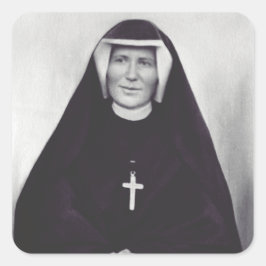 Saint Faustina Kowalska Quadratischer Aufkleber