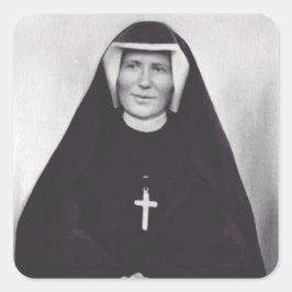 Saint Faustina Kowalska Quadratischer Aufkleber